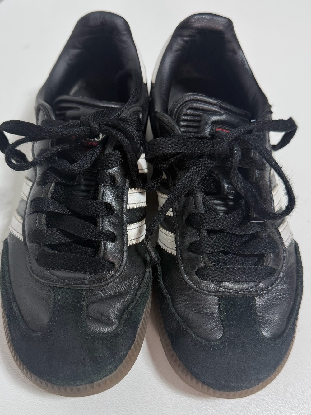 Kids adidas Samba Black Sneakers with White Three-Stripes